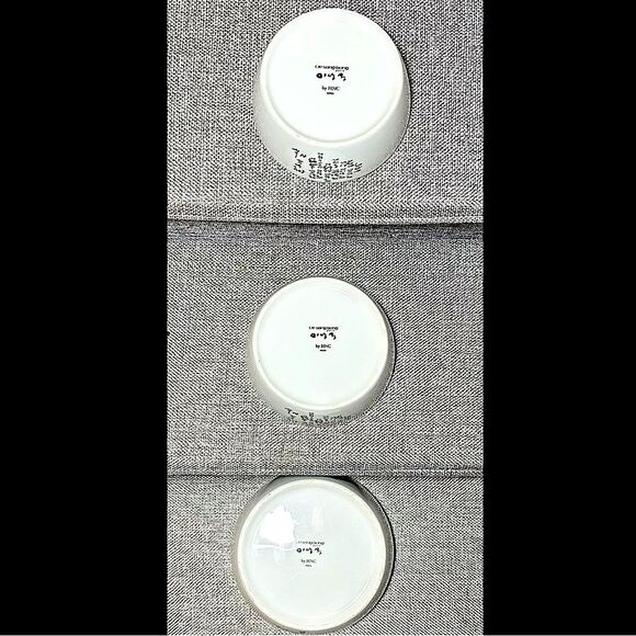 Lie Sang Bong Paris Set of Three Scent of Hangul Bone China Nesting Bowls - Picture 4 of 7